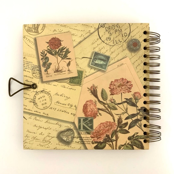 Beige hard cover (old postage design) scrapbook 📒 - Picture 2 of 5